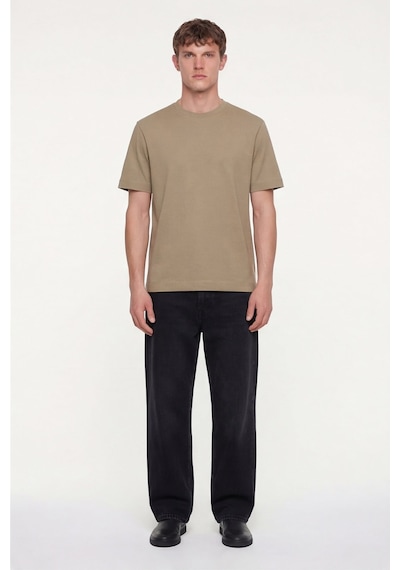 Sabri Özel Erkek Vizon Normal Kesim Regular FitPamuk Dokuma Bisiklet Yaka Basic T-shirt Sabri Özel Erkek Vizon Normal Kesim Regular FitPamuk Dokuma Bisiklet Yaka Basic T-shirt