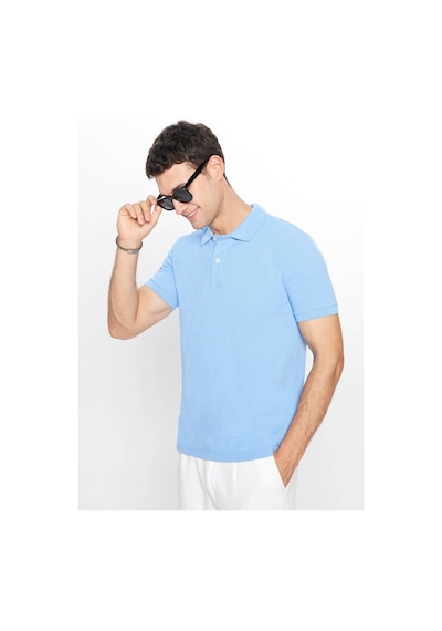 Tudors Erkek Slim Fit Dar Kesim Pamuklu Yumuşak Dokulu Serin Tutan Kumaş Düz Pike Mavi Polo Yaka Tişört-31626 Mavi Tudors Erkek Slim Fit Dar Kesim Pamuklu Yumuşak Dokulu Serin Tutan Kumaş Düz Pike Mavi Polo Yaka Tişört-31626 Mavi
