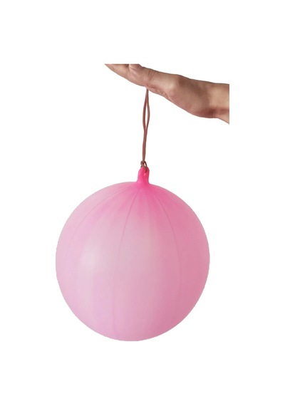 Thentech 100 Adet Lastikli Rengarenk Punch Balon Basket Balon Özel Gün Doğum Günü İçin Paket Balon Kırmızı