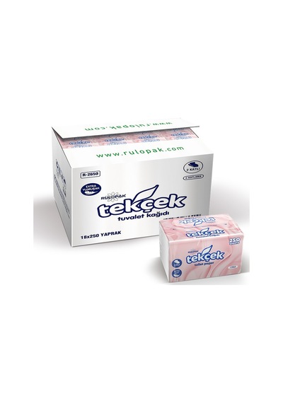 Rulopak Tekçek Tuvalet Kağıdı 2 Katlı 18x250