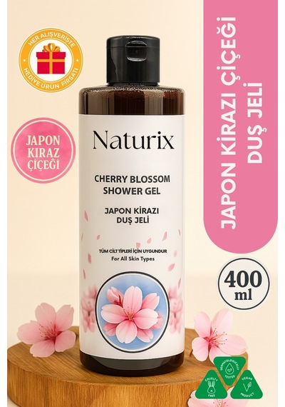 Naturix Japon Kirazı Çiçeği Aroma Terapi Duş Jeli 400 ML