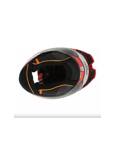 Axxis Hawk Evo Ixil Full Face Güneş Vizörlü Motosiklet Kaskı Kırmızı Gri