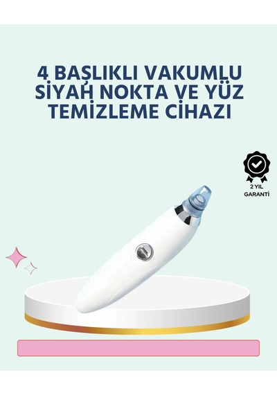 Lexroo Vakumlu Siyah Nokta Temizleyici 4 Başlıklı Gözenek Temizle