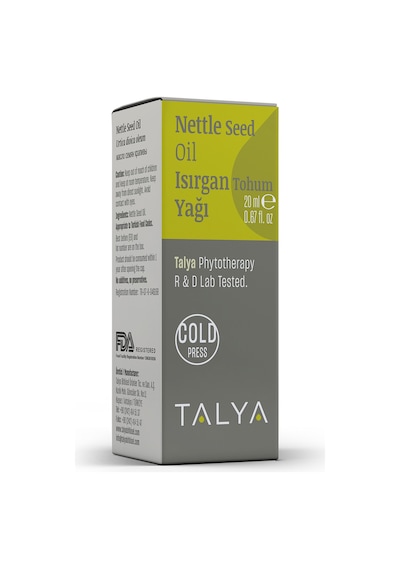 Talya Soğuk Sıkım %100 Saf ve Doğal Isırgan Tohum Yağı 20 ML