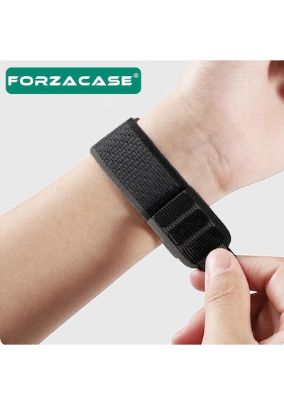 20 Mm Universal Akıllı Saatler İçin Cırtlı Hasır Kumaş Kordon Kayış - Fc604 Diğer