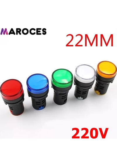 Ad22-22Ds 22Mm 220V Sinyal Lambası Yeşil
