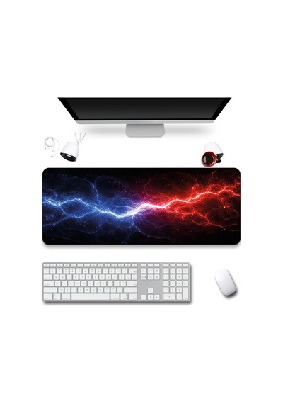 Sonictouch Klavye Mousepad 40x90cm Dikişsiz Pürüzsüz Sıvı Geçirmez Kaymaz Taban İki Kutup
