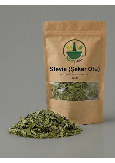 İxirciyusuf Stevia Şeker Otu Stevia Leaf Dried Stevia Leaves Stevia Rebaudiana Doğal Kurutulmuş 50 G