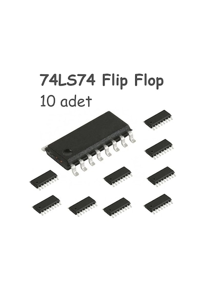 74Ls74 SOIC-14 smd Flip Flop Entegresi - 10 adet