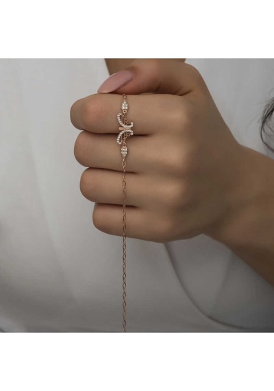 Casera's Gümüş Rose Kelebek Kadın Bileklik Csr2184632 Gümüş