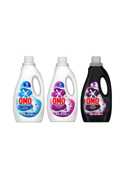 Omo Beyazlar + Siyahlar + Renkliler Sıvı Deterjan 3 x 1500 ML