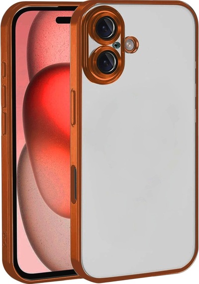 Apple, Uyumlu iPhone 17 Kamera Korumalı Lensli Silikon Turuncu