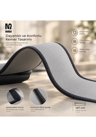 Modsy Dijital Led Ekranlı Titreşimli Vücut Masaj Aleti Bölgesel İncelme, Sıkılaştırma & Masaj Kemeri Cihazı