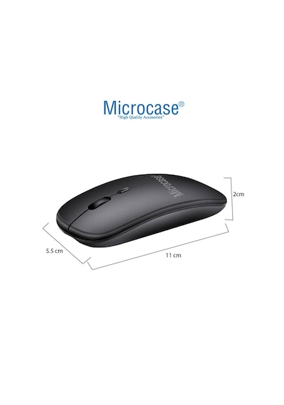 Microcase Xiaomi Redmi Pad 2 11 İnch İçin Bluetooth Klavye Tr Sticker + Bluetooth Mouse + Tablet Standı - Al2765 Lazer