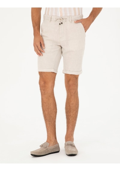 Pierre Cardin Erkek Bej Şort / Bermuda 50288507-vr011 Bej