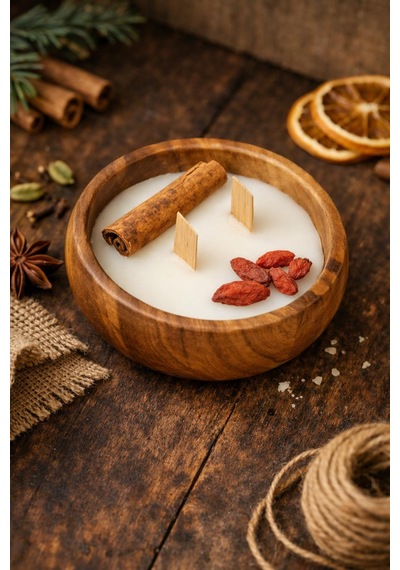 Kokulu Aromaterapi Mum 001 - Beyaz
