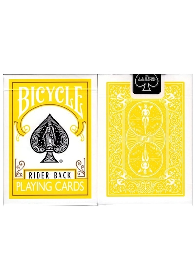Bicycle Standart Index Sarı Rider Back Oyun Kağıdı Kartları