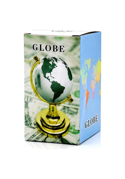 Globe Küçük Metal Dünya Biblosu - Dekoratif Süs Eşyası 5047 Belirtilmemiş