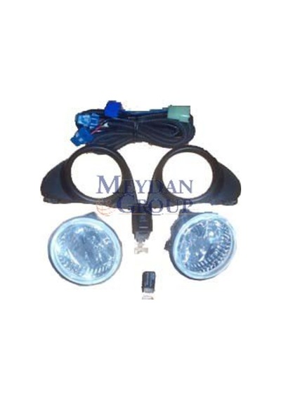 Toyota Yaris Sis Lambası Sağ/sol Set 2 Parça Yuvarlak Çerçeve/role/düğme/tesisat Komple 2000 2002