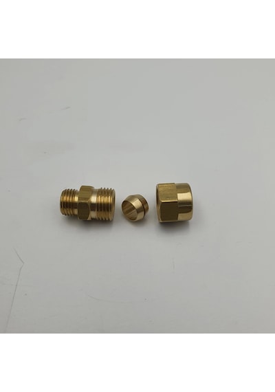 Sarı Pirinç Yüksüklü Rekor 3/8 - 12mm