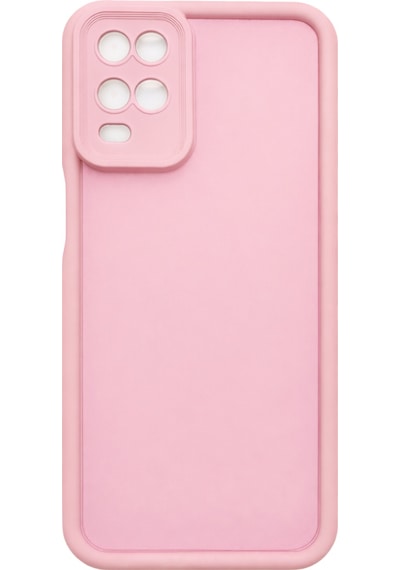 Oppo A54 4g Uyumlu Kamera Çıkıntılı Mat Silikon Telefon Kılıfı Pembe
