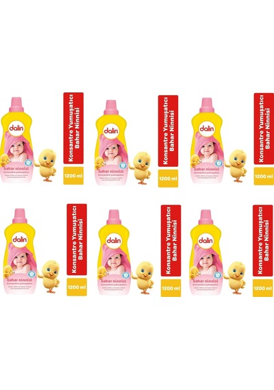 Dalin Dalin Konsantre Yumuşatıcı Bahar Ninnisi 1200ml 6 Adet 8690605055660