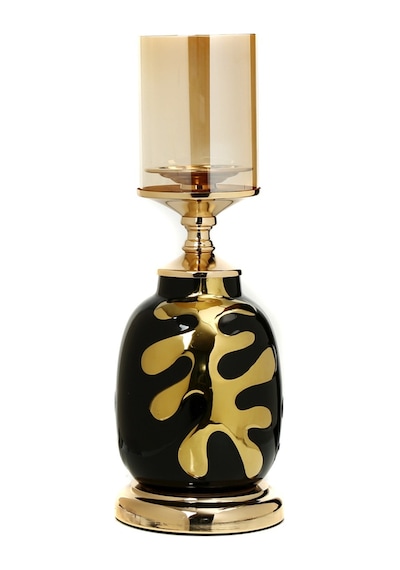 Vitale Gold Yaprak Şamdan 40 Cm Ak.je0154