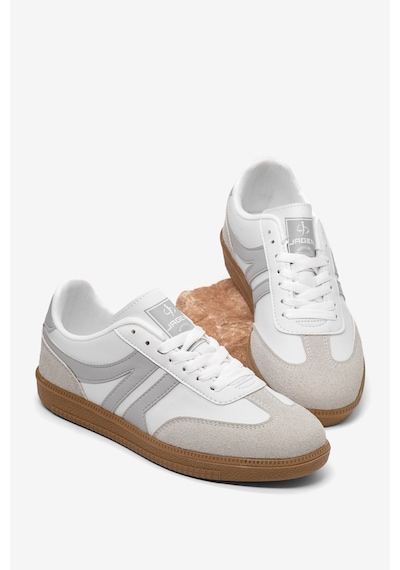 Tonny Black Rahat Kalıp Nefes Alabilen Sneaker Kadın Beyaz Gri Sneaker Tbhtc020 Beyaz - Gri