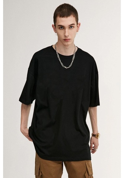 Flood Of Style Unisex Design X İmza Baskılı T-shirt Siyah