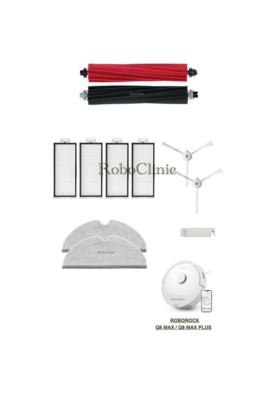 Roborockk Q8 Max, Q8 Max Plus Robot Süpürge Uyumlu Fırça,hepa Filtre,mop-11 Parça