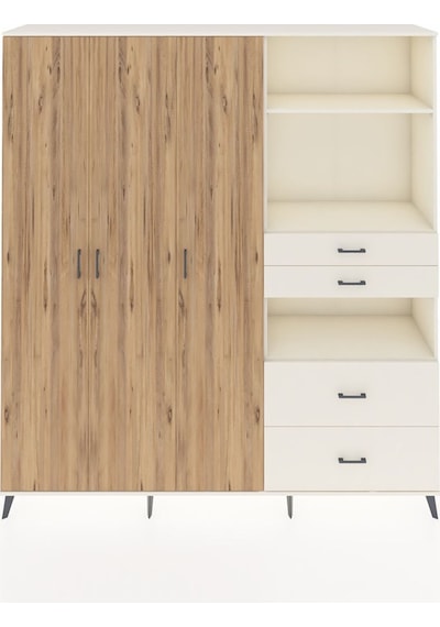 Hyperion Dolap 12 Raflı 4 Çekmeceli Tek Askılı 220x44x243 Aytaşı-çam/aytaşı Atlas Çam/aytası Hyperion Dolap 12 Raflı 4 Çekmeceli Tek Askılı 220x44x243 Aytaşı-çam/aytaşı Atlas Çam/aytası