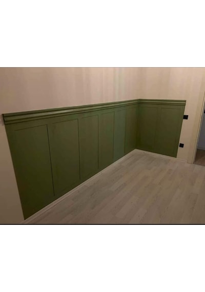 Renkli Duvarlar Iskandinav Mdf Duvar Çıtası 1 Paket 5 Adet  8 x 100 CM