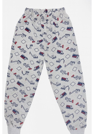 Beka Kids Erkek Çocuk Desenli Pijama Takımı %100 Pamuklu Ve Esnek Pijama Takımı Krem
