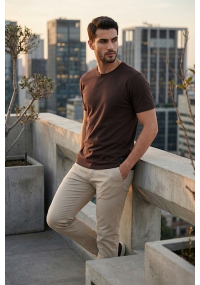 Buratti Erkek T Shirt 5904074 Kahve