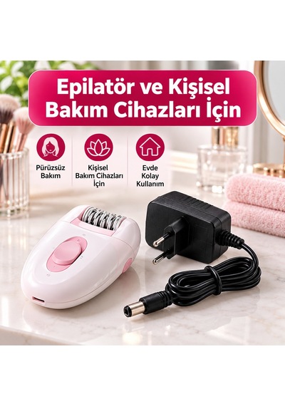 Philips Beauty Epilatör Epilasyon Ağda Kıl Alma Cihazı Uyumlu Şarj Aleti Adaptörü 12v 1a