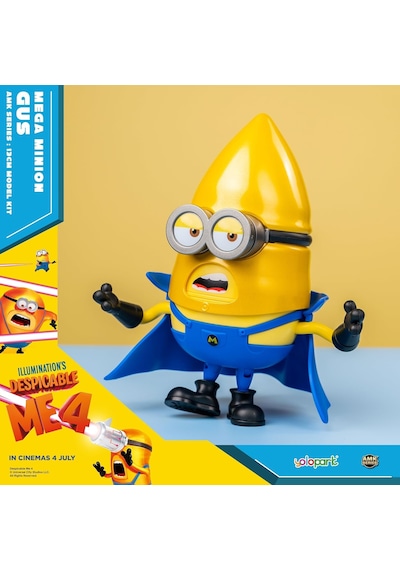 Minion 4 Mega Gus Aksiyon Figürü Değiştirilebilir Yüzler Döner Kafa Hareketli Eklem 13 Cm