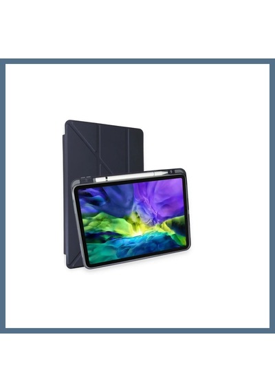 Buradabulabilirsin İpad Pro 11 2021 Kılıf Kalemlikli Hugo Tablet Kılıfı - Lacivert Bbz