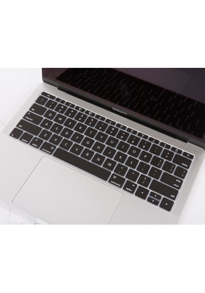 Laptop Apple Uyumlu MacBook Pro Klavye Koruyucu Us-abd İngilizce 12inç A1534 - 13inç A1708 İle Siyah