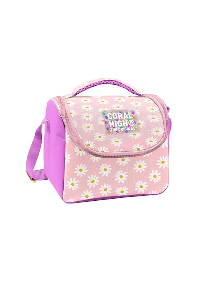 Coral High Kız Çocuk Pembe Beyaz Papatya Desenli Isı Yalıtımlı Beslenme Çantası 37124 Pembe - Beyaz