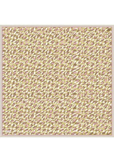 BELLİ Saf İpek Eşarp 4103d Twill İpek - 90 X 90 / Mor - Yeşil Mor - Yeşil