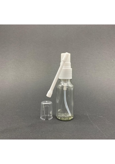 20ml Şeffaf Cam Şişe, Ağız Spreyli Şişe, 24 Adet, Oral Sprey, Ecza Şişesi, Boş Cam Şişe Diğer