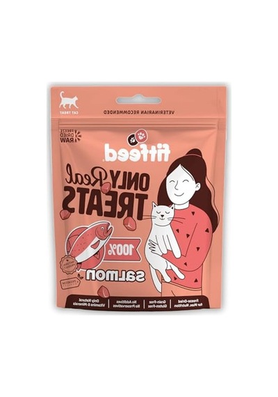 Dondurulmuş Çiğ Somon Kedi Ödülü, 40 Gr Besleyici