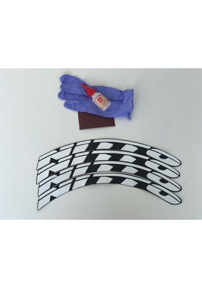 Nitto Beyaz Kalıcı Lastik Yazısı Nitto Sticker 8 Kit Büyük Boy