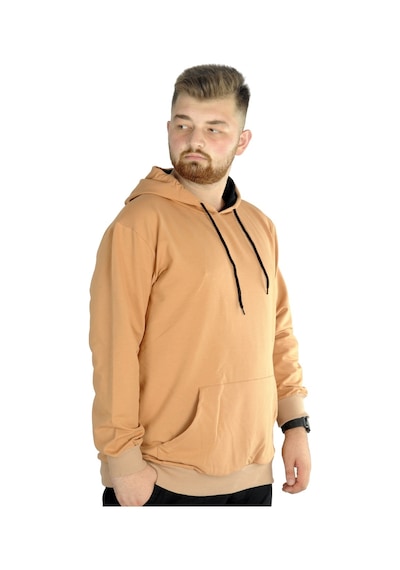 Mode Xl Büyük Beden Eşofman Üstü 2Ip Basic 20569 Sütlü Kahve 001