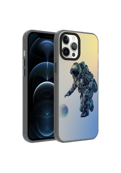 Apple Uyumlu iPhone 12 Pro Max Kılıf Desenli Dragon Sert Kılıf