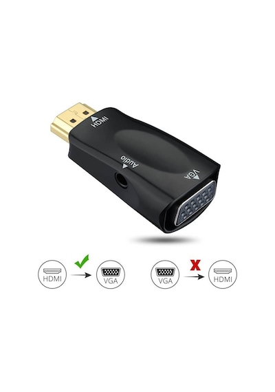 Hdmi To Vga Ses Görüntü Çevirici Projeksiyon Notebok Pc Receiver (551664306)