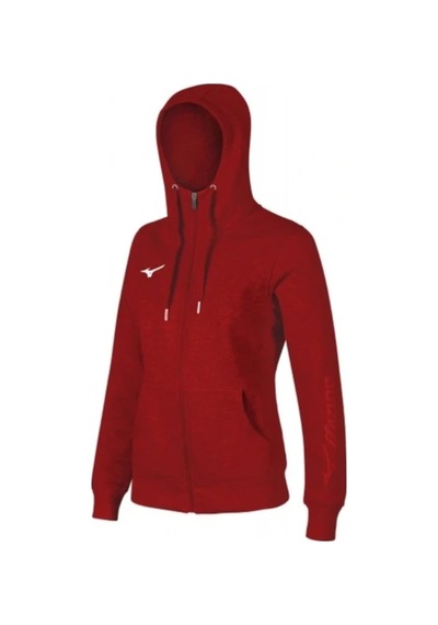 Mizuno Sweat Fermuarlı Kapüşonlu Kadın Sweatshirt Kırmızı Çok Renkli