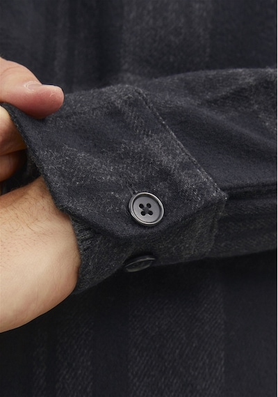 Jack & Jones Ekose Desenli Gömlek Ceket - Roy 12241533 Dark Grey Melange Antrasit - Koyu Gri Jack & Jones Ekose Desenli Gömlek Ceket - Roy 12241533 Dark Grey Melange Antrasit - Koyu Gri