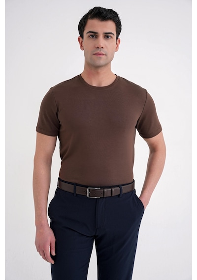 Efor Ts 885 T-shırt Comfort Kakao Casual Kakao