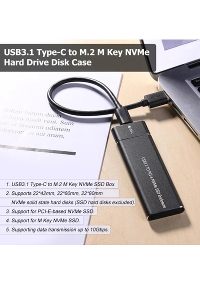 Usb 3.1 Type C To Pcı E Nvme & Sata M.2 Ssd Disk Kutusu